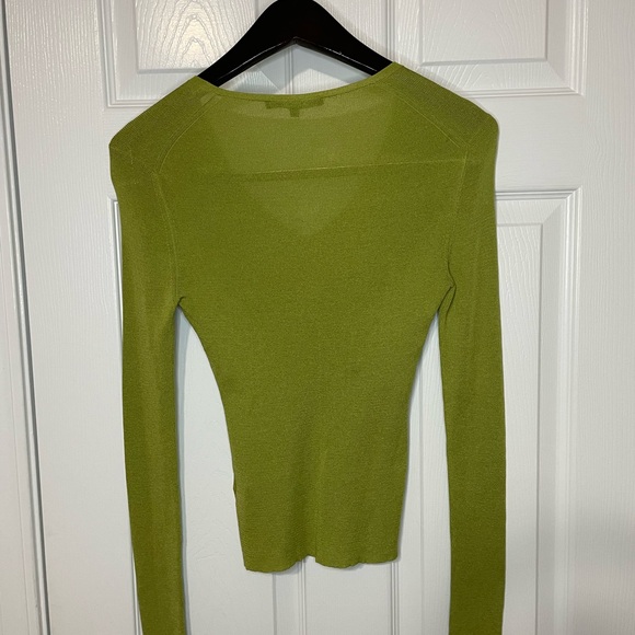 Vintage Y2K Green Gucci Silk Top Blouse size Small - Picture 4 of 9